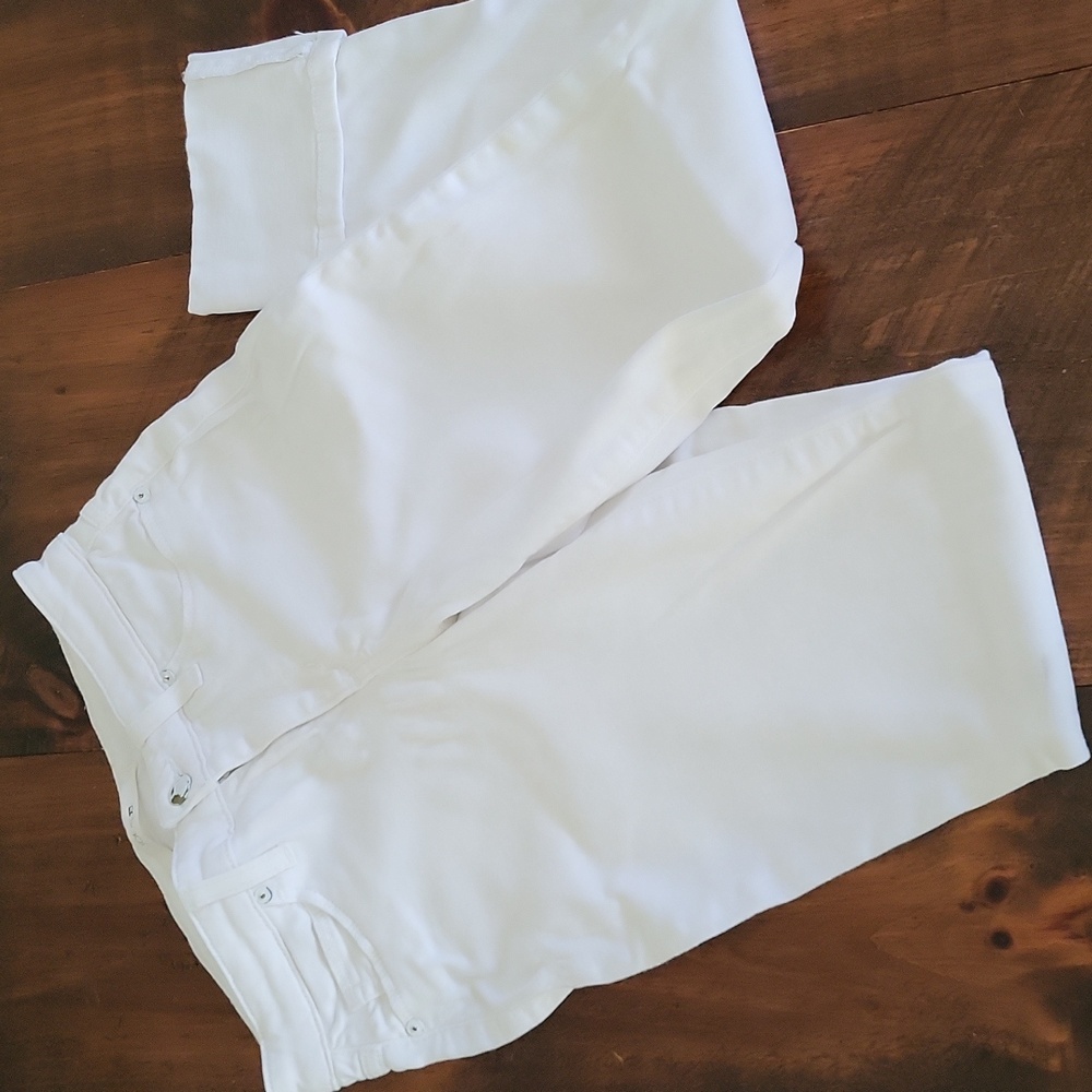 Joe's Jeans - Cuffed Ankle Jeans - White - 27"